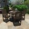 Highwood Usa Lehigh 5pc Round Counter Height Outdoor Patio Furniture Dining Set AD-CNL48-ACE - alternate 3